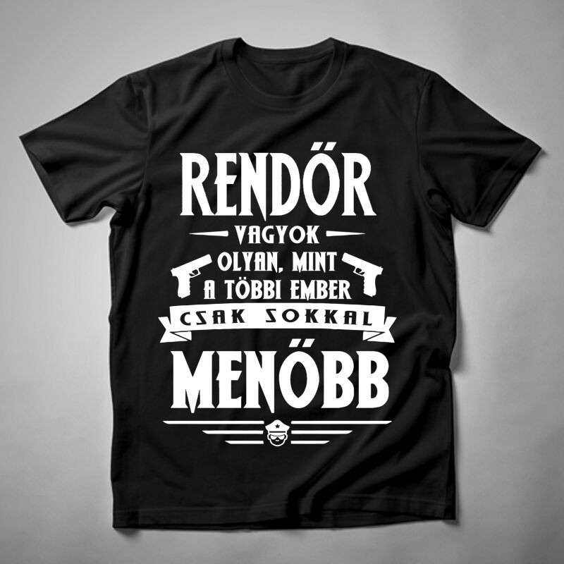 Férfi póló Rendőr Vagyok
