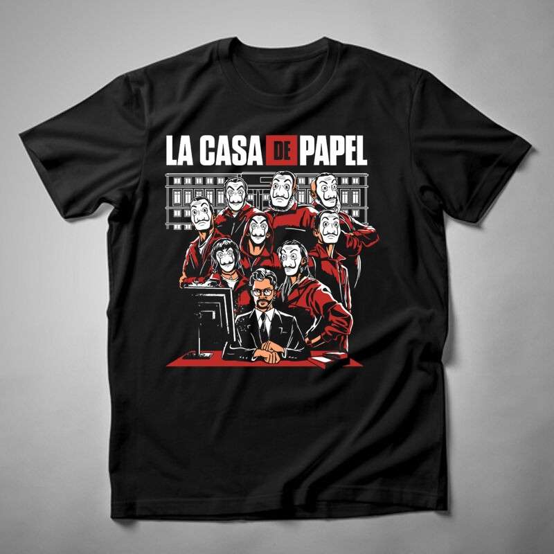 Férfi póló La Casa De Papel Group