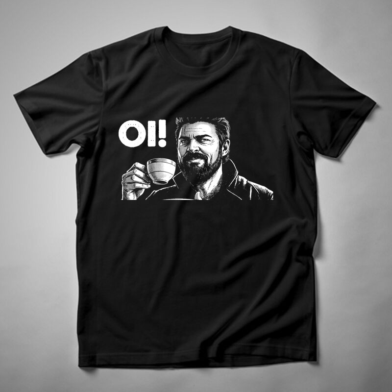 Férfi póló Billy Butcher Oi