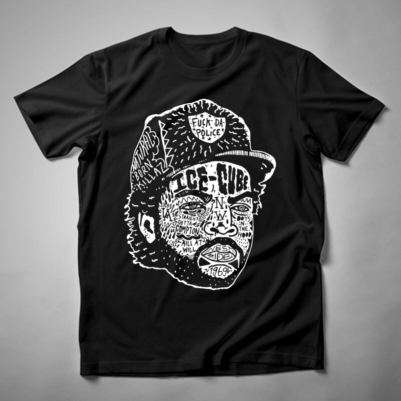 Férfi póló Ice Cube Fuck Da Police