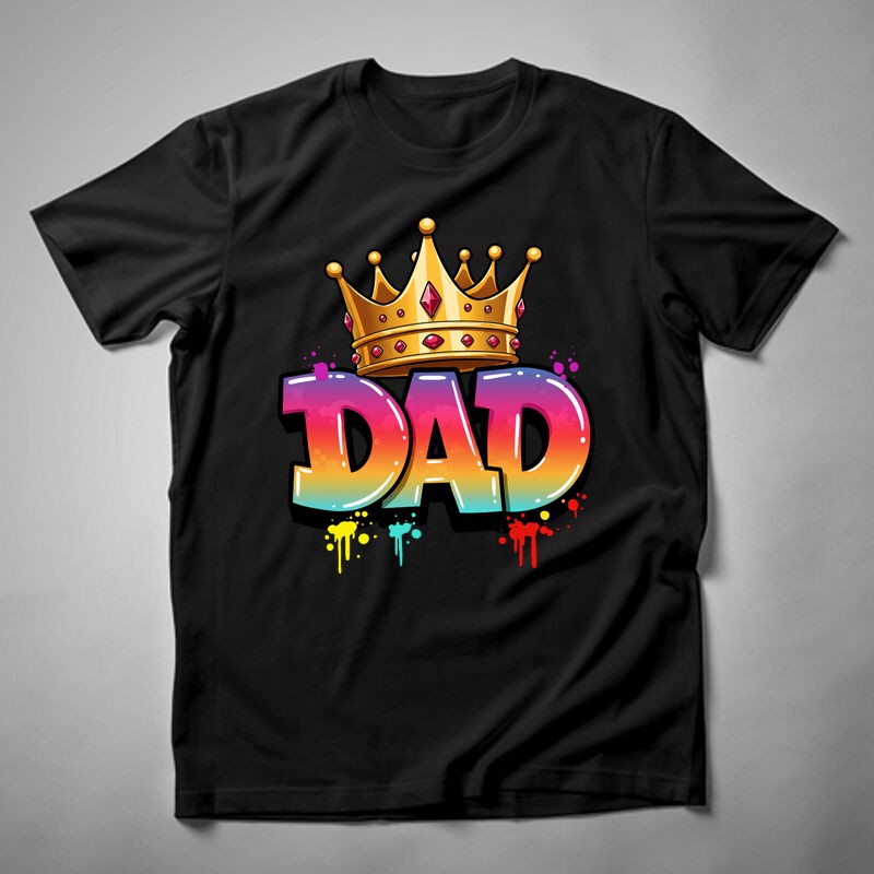 Férfi póló Dad Korona