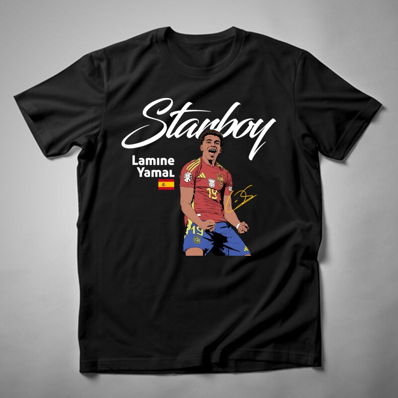 Férfi póló Lamine Yamal Starboy