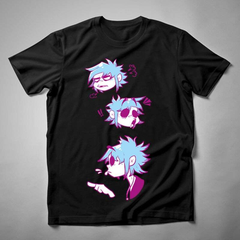 Férfi póló Gorillaz Heads