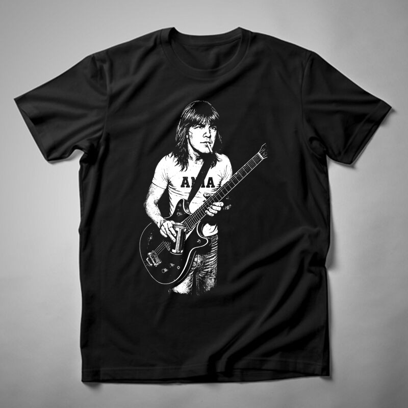 Férfi póló Malcolm Young 2.0