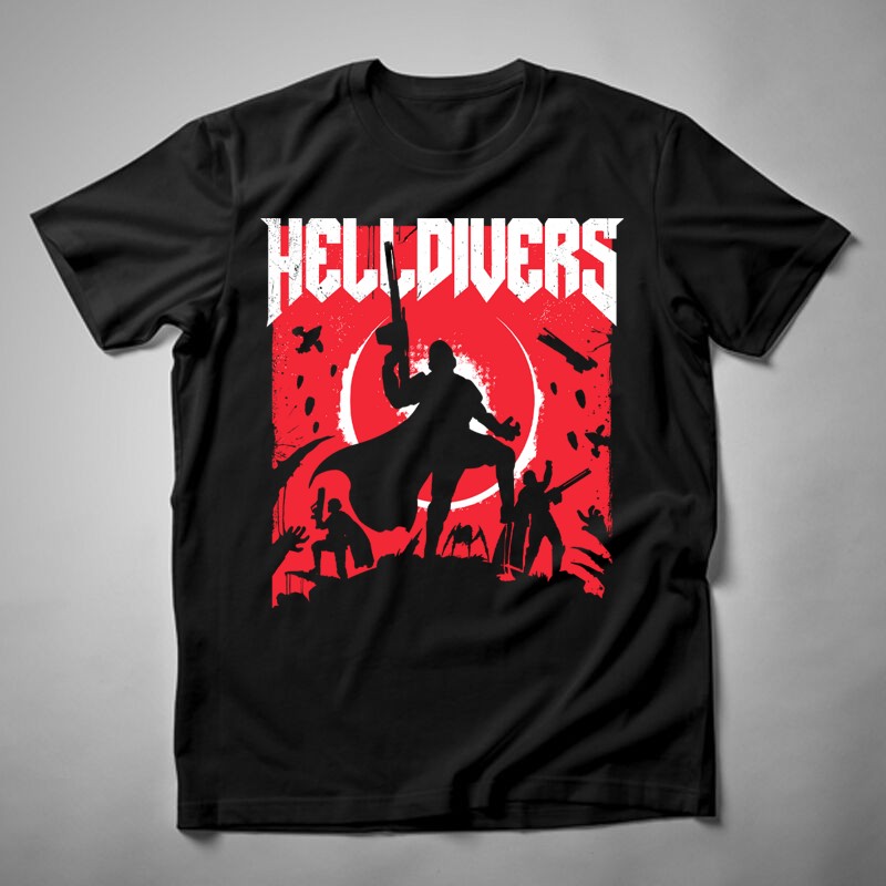 Férfi póló Helldivers