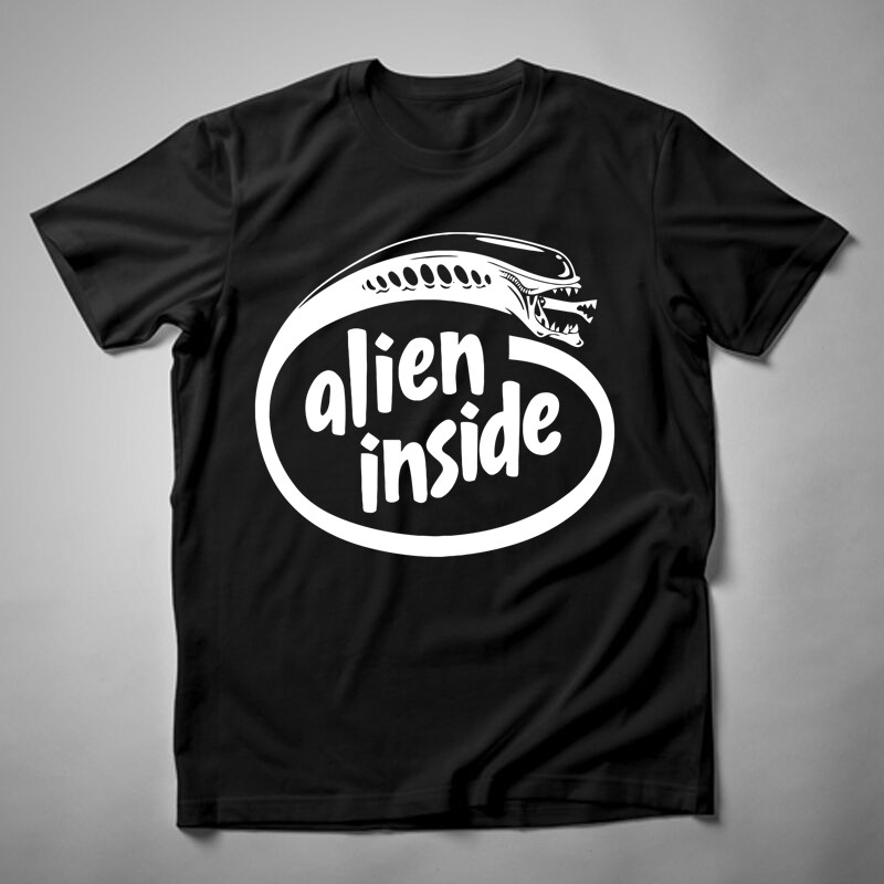 Férfi póló Alien Inside