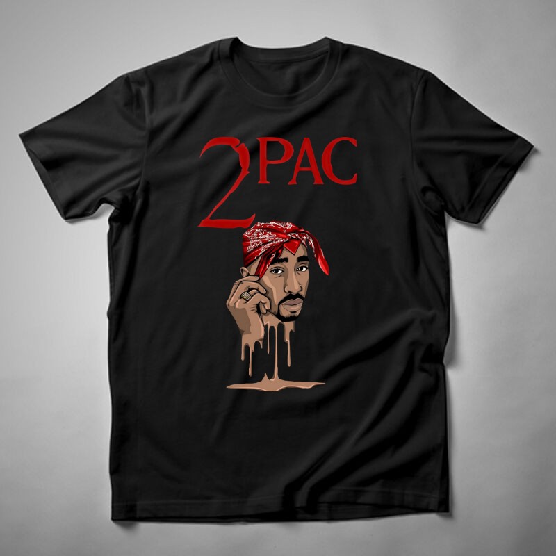 Férfi póló 2Pac Olvad