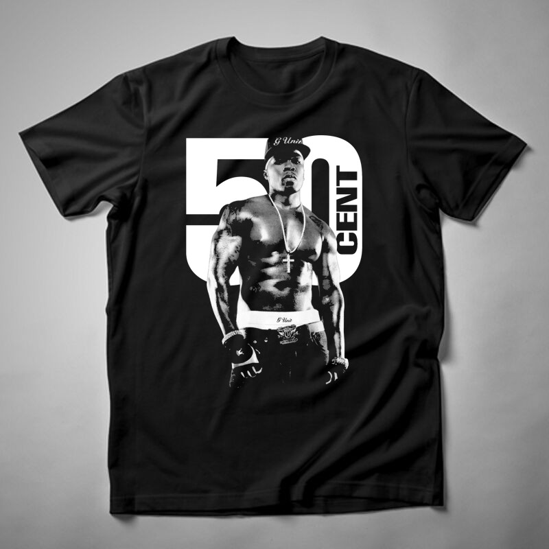 Férfi póló 50 Cent Póz