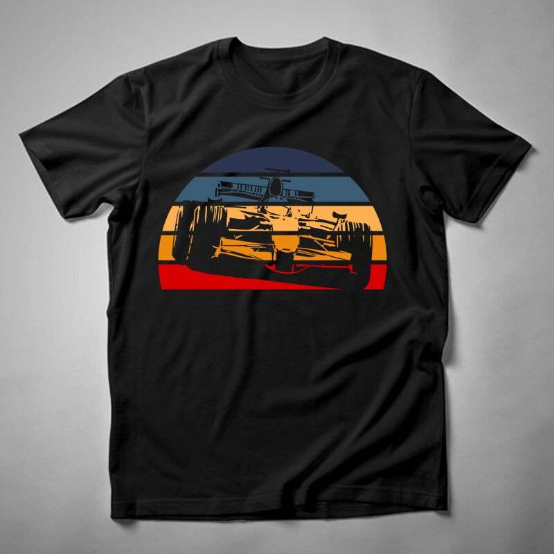 Férfi póló Forma1 Retro
