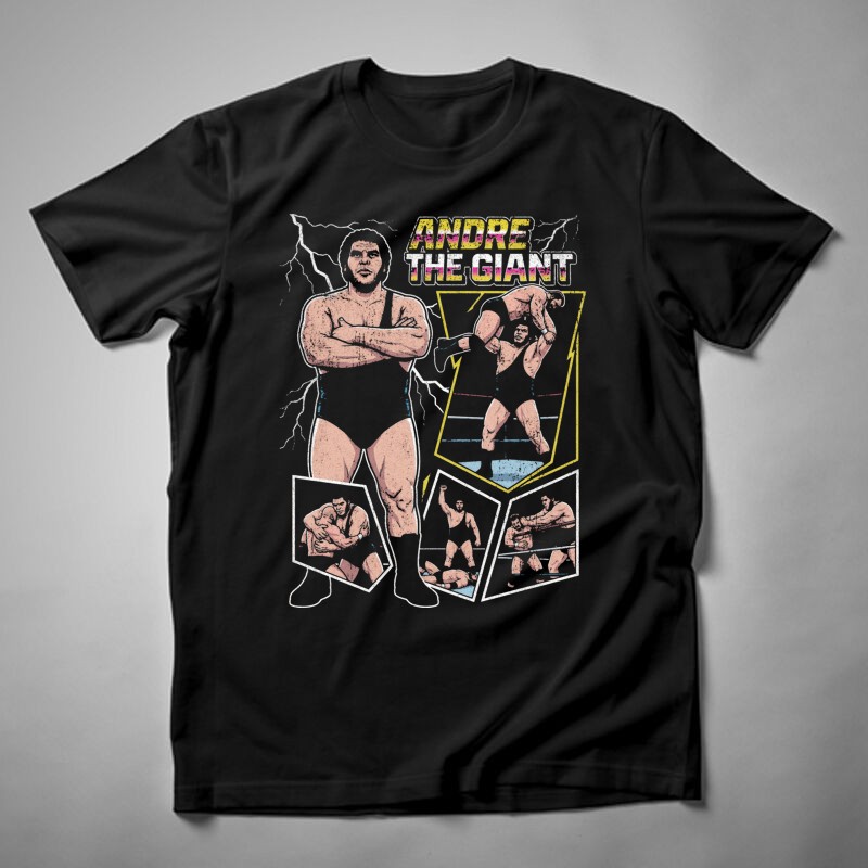Férfi póló Andre The Giant