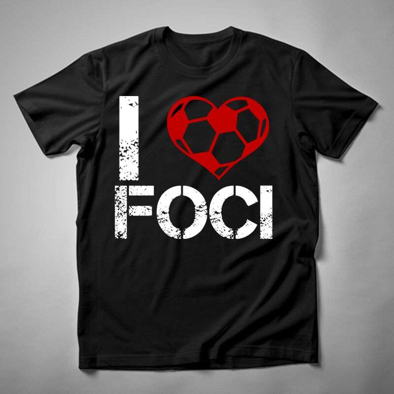 Férfi póló I Love Foci