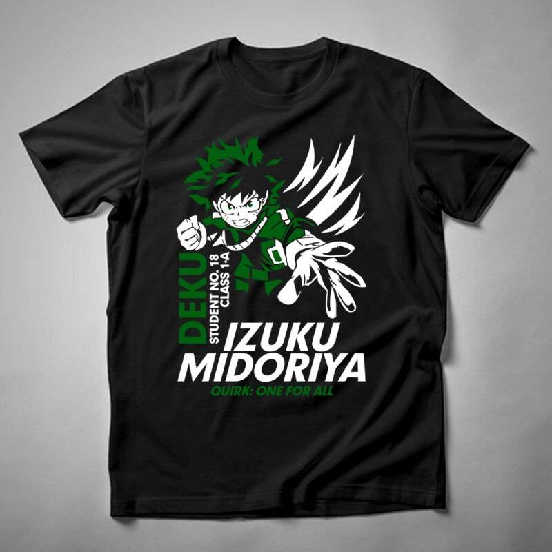 Férfi póló Deku Izuku Midoriya