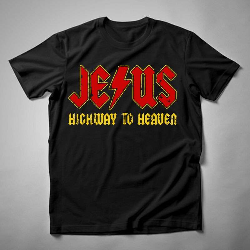 Férfi póló Jesus Highway To Heaven