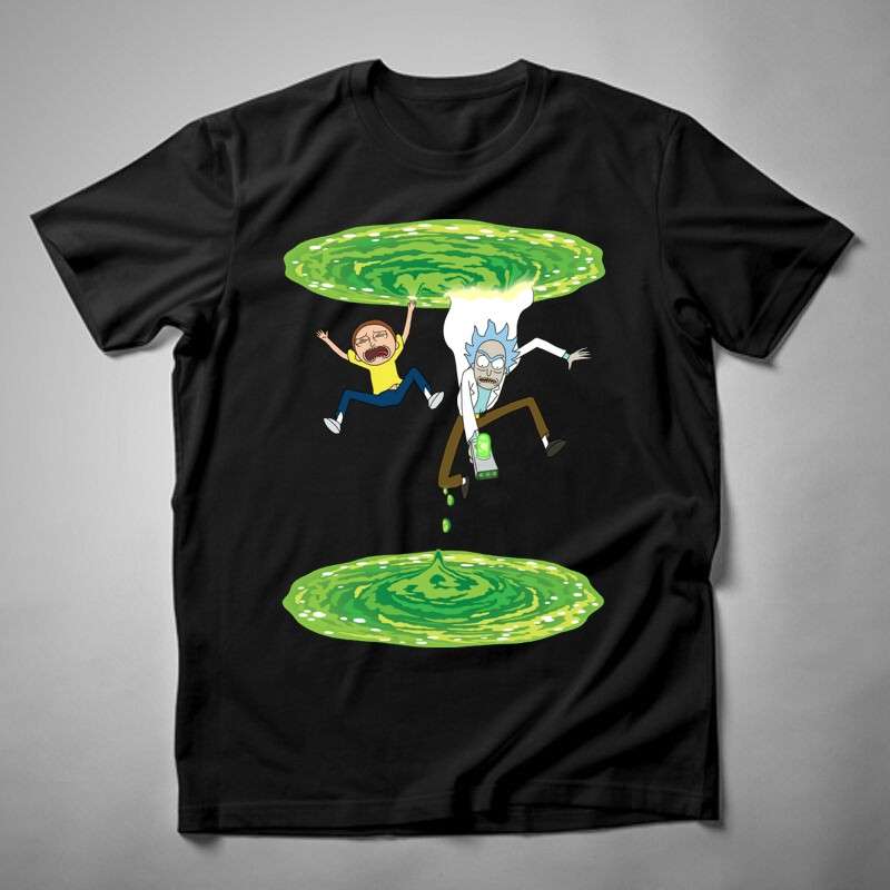 Férfi póló Rick And Morty Portal