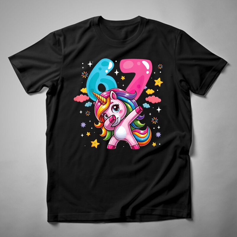 Férfi póló 67 Unikornis