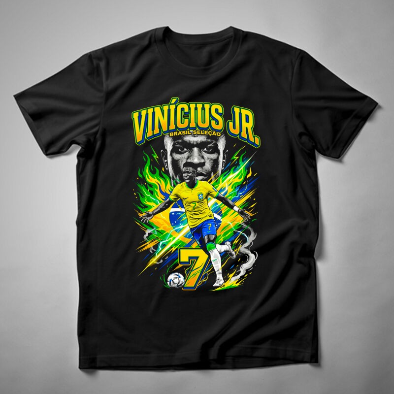 Férfi póló Vinicius Junior Bootleg