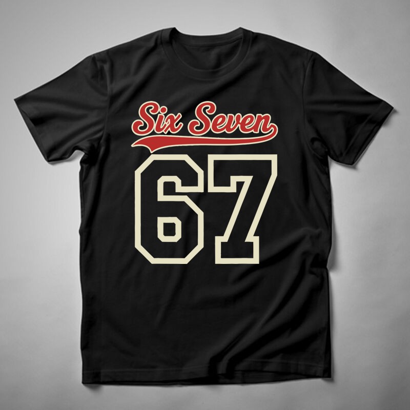 Férfi póló Six Seven Baseball