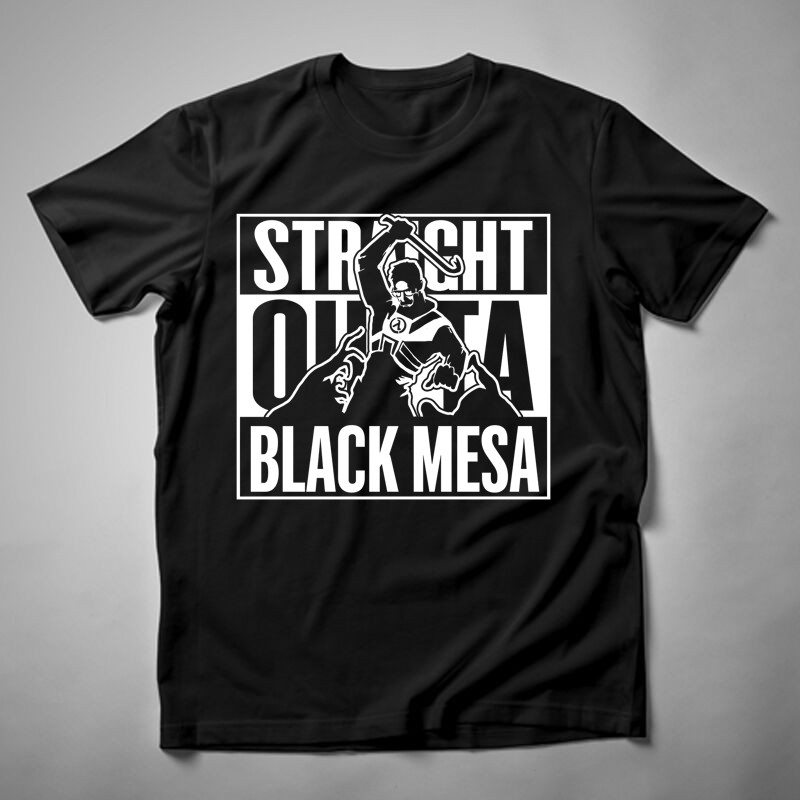Férfi póló Straight Outta Black Mesa