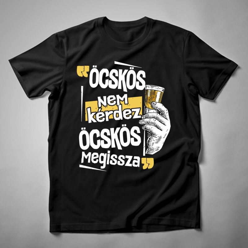 Férfi póló Öcskös Nem Kérdez Öcskös Megissza