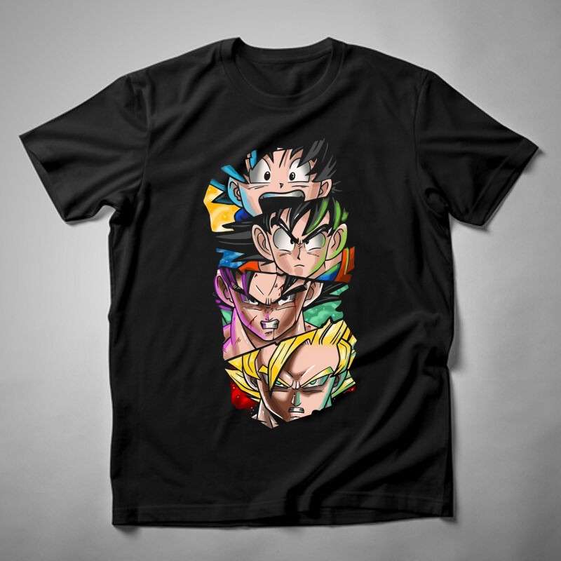 Férfi póló Songoku Evolution