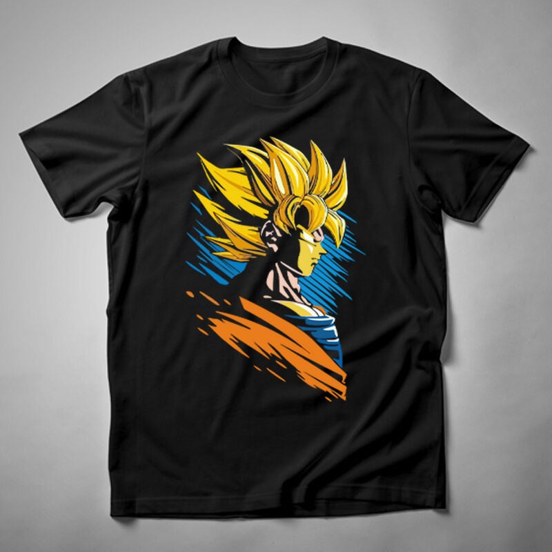 Férfi póló Super Saiyan Goku ART
