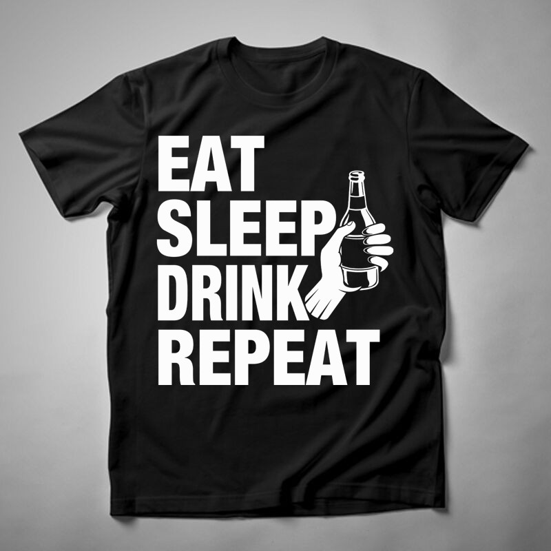 Férfi póló Eat Sleep Drink Repeat