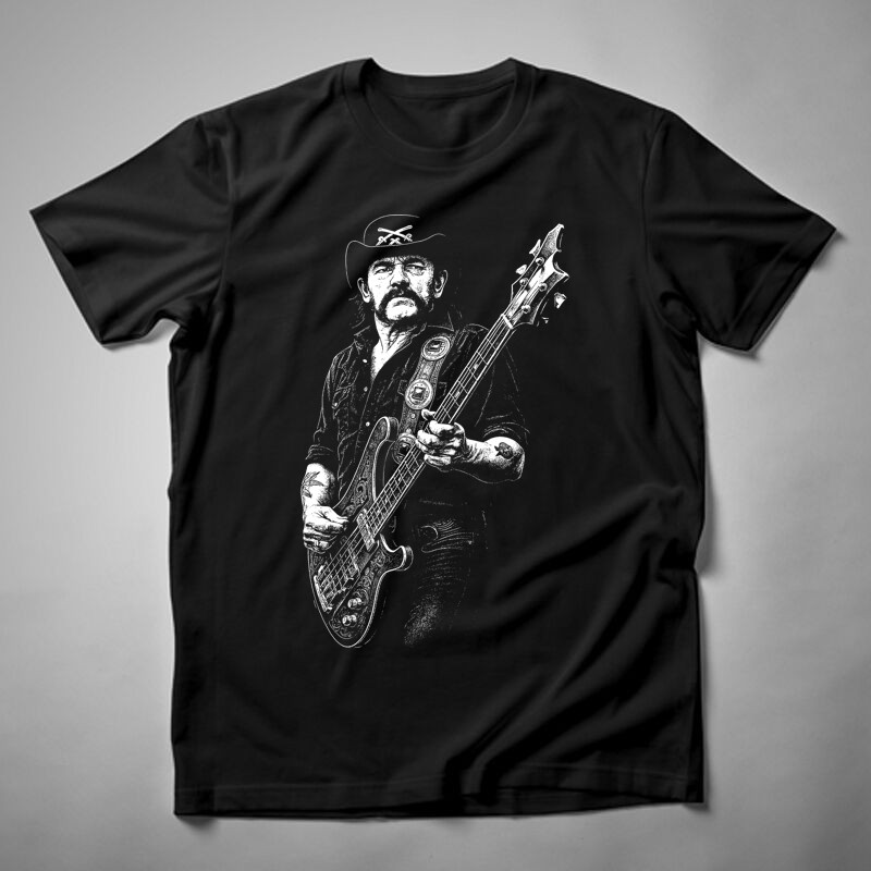 Férfi póló Lemmy Gitár Motörhead