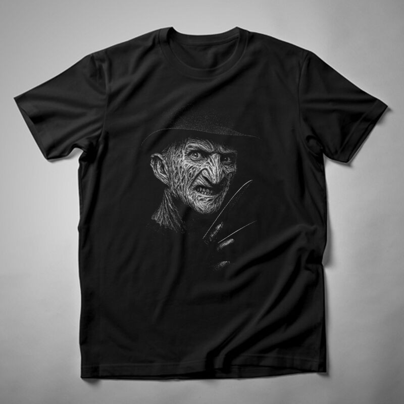 Férfi póló Freddy Krueger Face