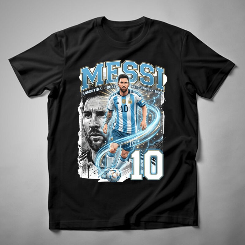 Férfi póló Messi Argentina Bootleg