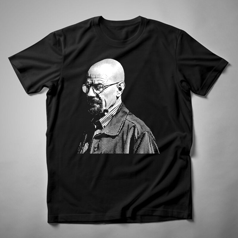 Férfi póló Heisenberg Fekete Fehér