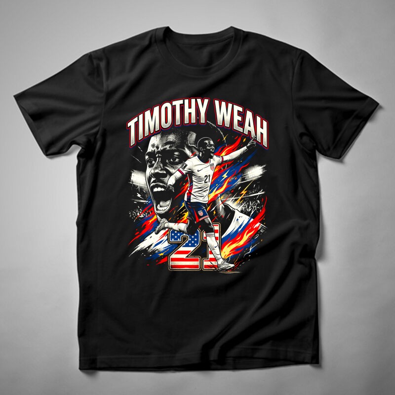 Férfi póló Timothy Weah Bootleg