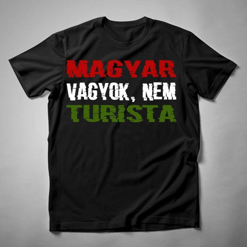 Férfi póló Magyar Vagyok Nem Turista