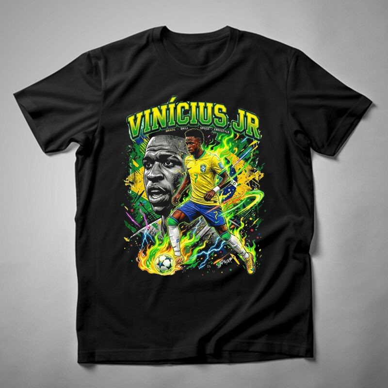 Férfi póló Vinicius Junior Bootleg 2.0