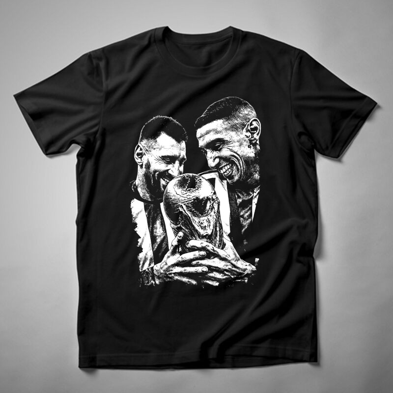 Férfi póló Messi Di Maria Világbajnok