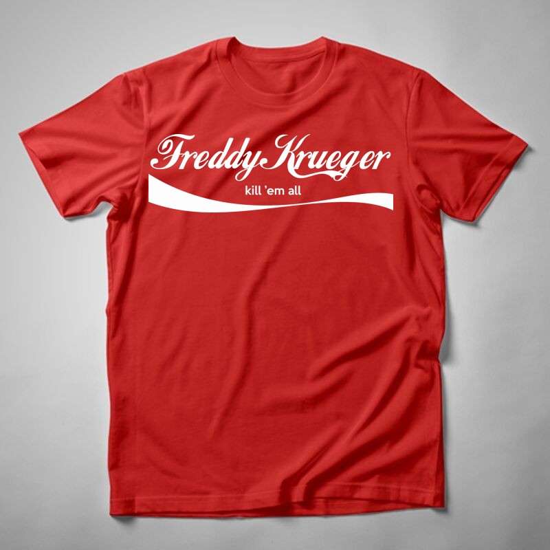 Férfi póló Freddy Krueger Kill Em All