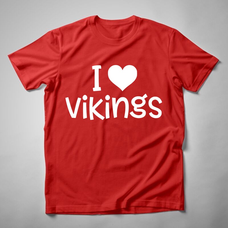 Férfi póló I Love Vikings