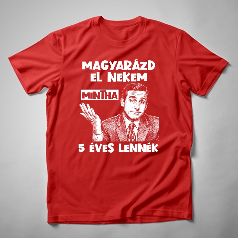 Férfi póló Michael Scott Magyarázd El