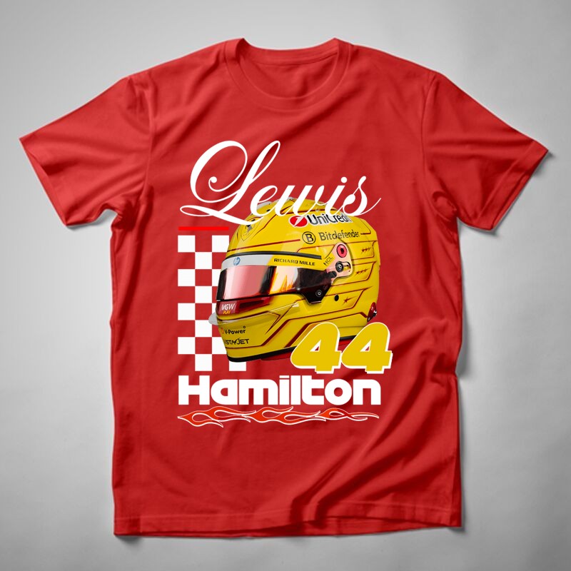 Férfi póló Lewis Hamilton 44