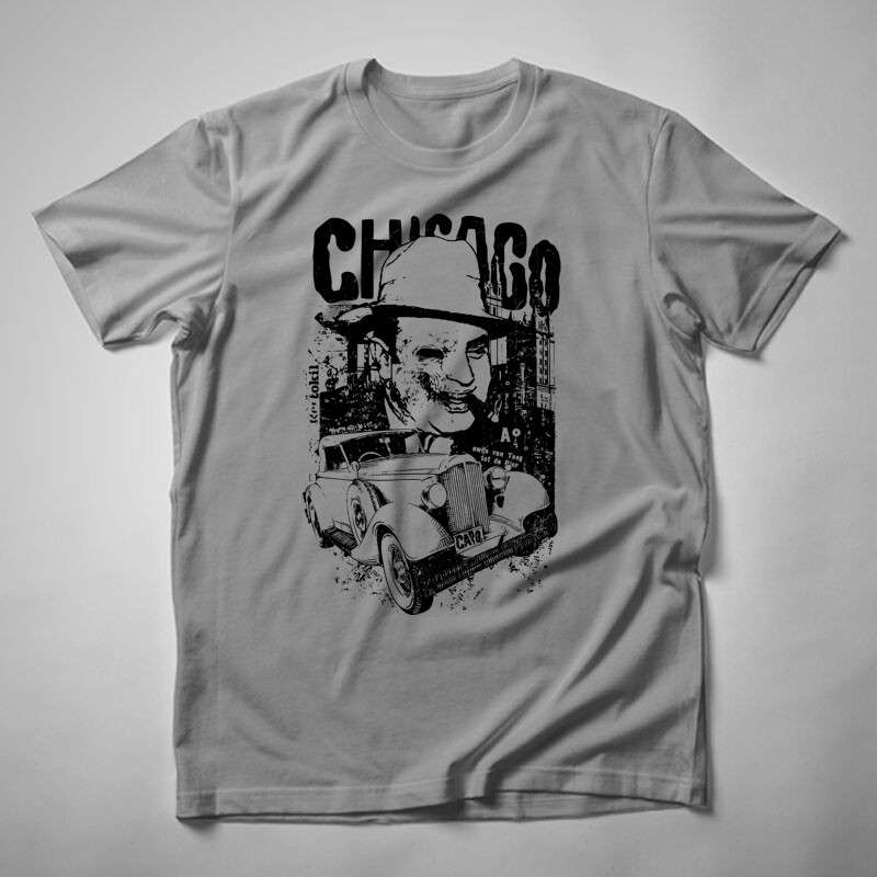 Férfi póló Chicago Al Capone