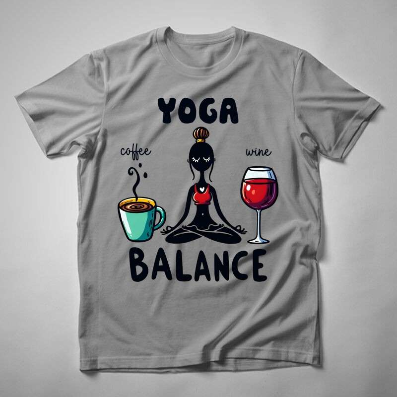 Férfi póló Yoga Balance