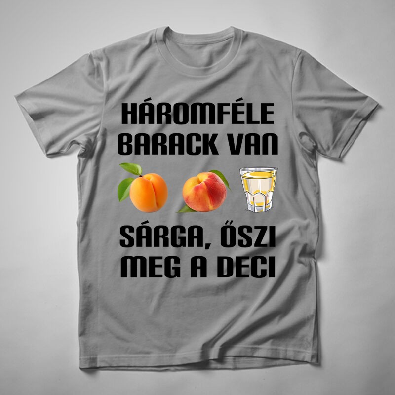 Férfi póló Háromféle Barack Van