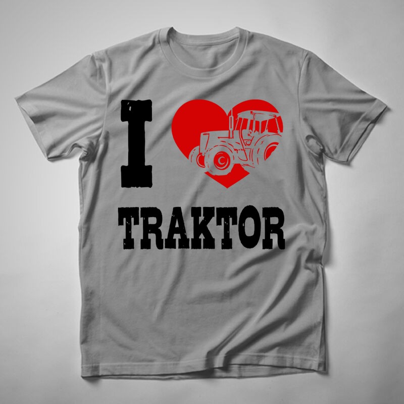 Férfi póló I Love Traktor