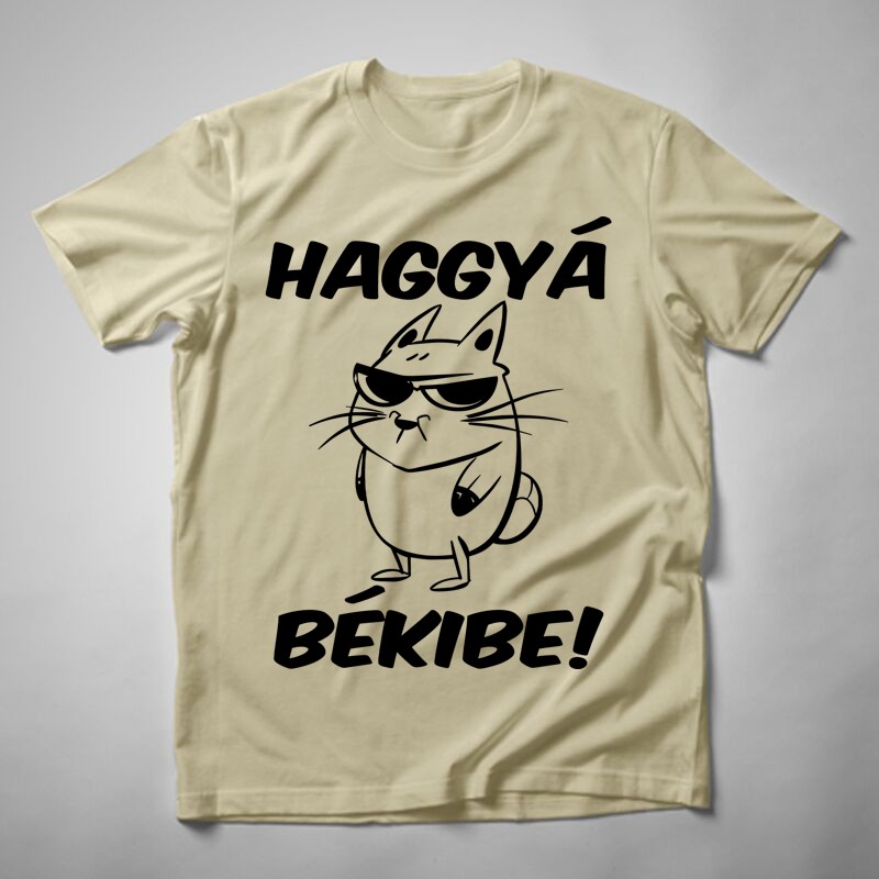 Férfi póló Haggyá Békibe