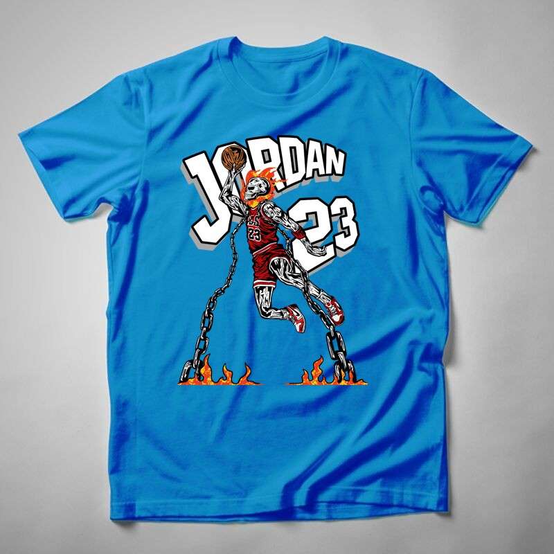 Férfi póló Jordan Skeleton