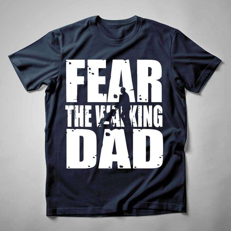 Férfi póló Fear The Walking Dad