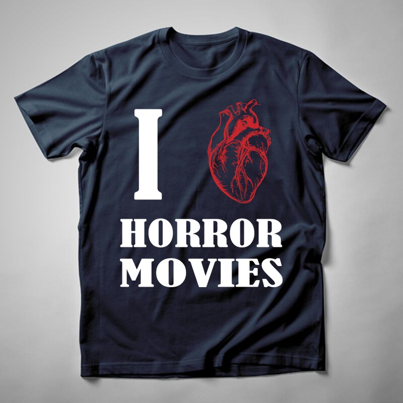 Férfi póló I Love Horror Movies