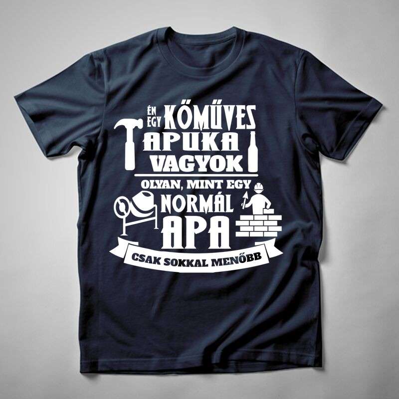 Férfi póló Kőműves Apuka