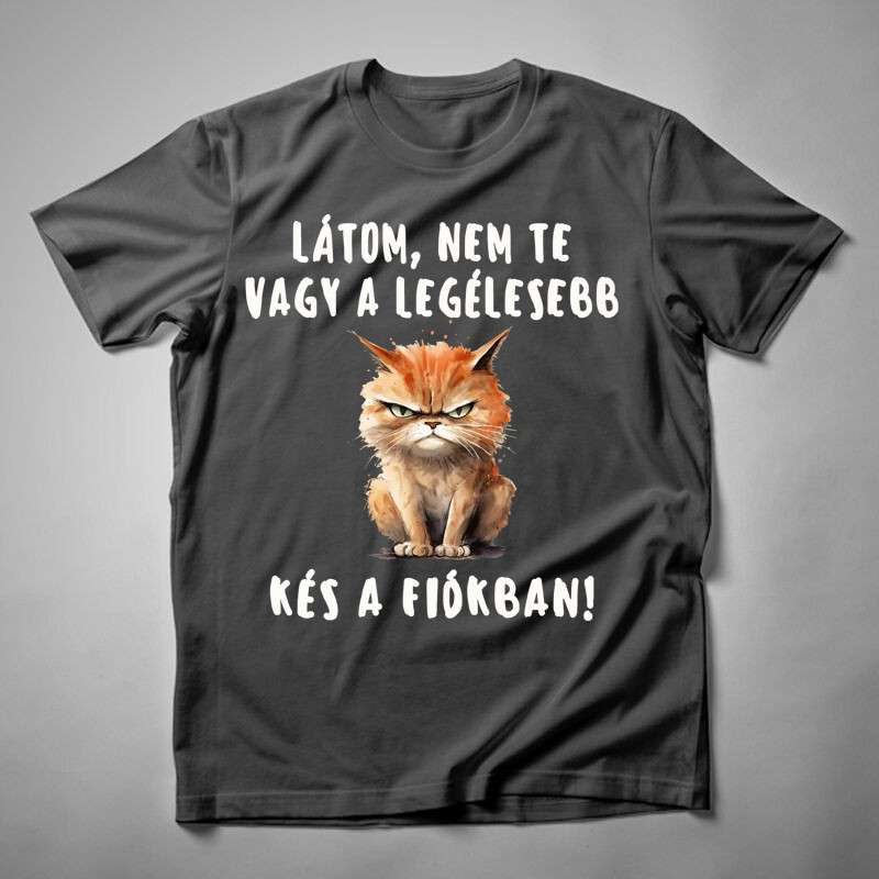 Férfi póló Legélesebb Kés MACSKA