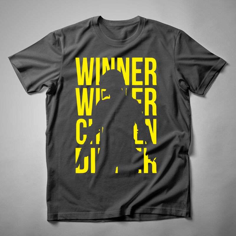Férfi póló PUBG Winner Winner Chicken Dinner