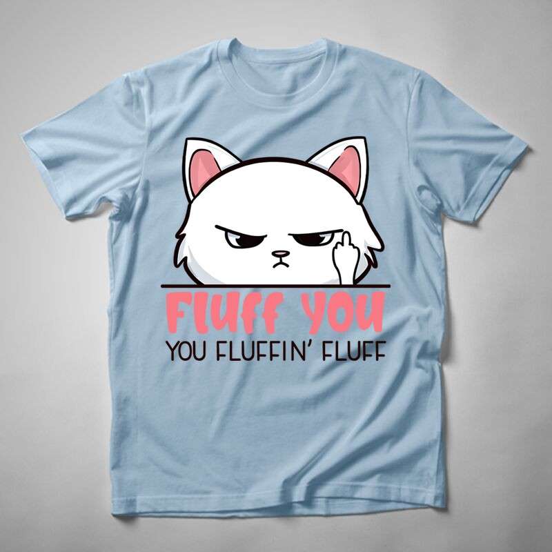 Férfi póló Fluff You Cat
